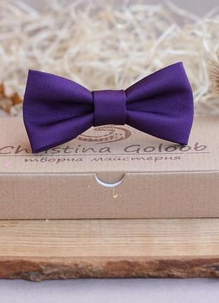 Галстук-бабочка christina goloob autumn one size сливовый