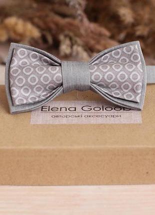 Галстук-бабочка elena goloob duetto one size серый