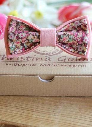 Галстук-бабочка christina goloob romantik one size розово-коралловый
