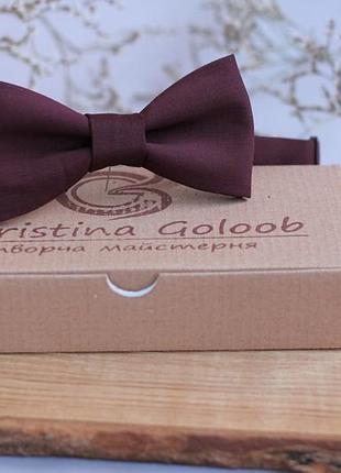 Галстук-бабочка christina goloob autumn one size марсала (сангрия)
