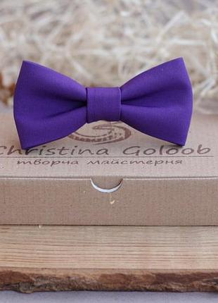 Краватка-метелик christina goloob autumn one size фіолетовий (братки)
