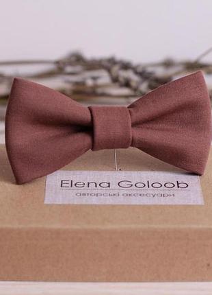 Галстук-бабочка elena goloob светло-терракотовый