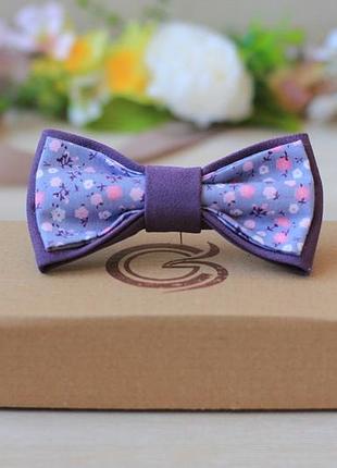 Галстук-бабочка elena goloob romantik one size серо-лиловый