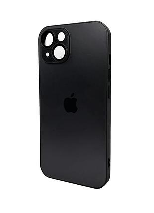 Чохол для смартфона ag glass matt frame color logo for apple iphone 15 graphite black