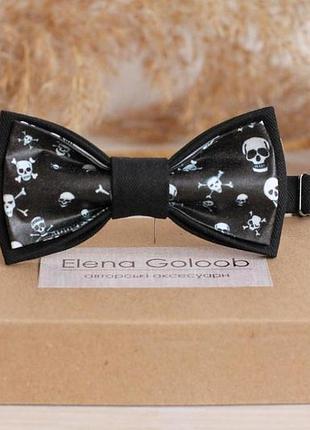 Галстук-бабочка elena goloob print one size " vanitas" черный