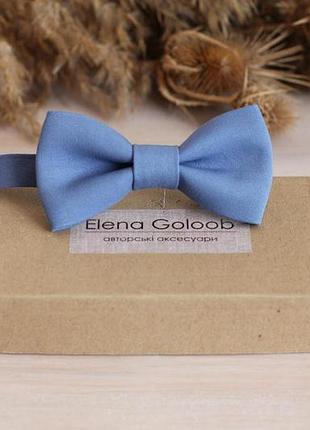 Галстук-бабочка elena goloob blue серо-голубой
