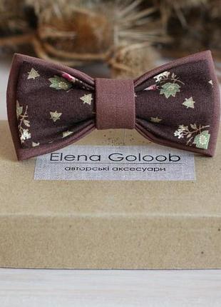 Галстук-бабочка elena goloob romantik one size терракотово-коричневый