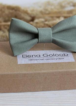 Галстук-бабочка elena goloob шалфей серо-зеленый