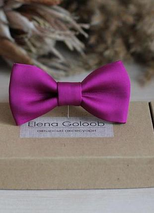 Бабочка elena goloob вискозный шелк фуксия