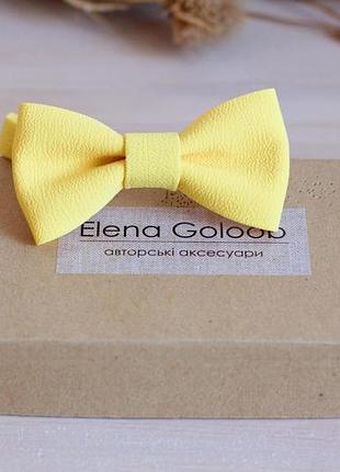 Галстук-бабочка детский elena goloob желтый