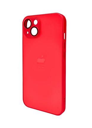 Чохол для смартфона ag glass matt frame color logo for apple iphone 12 coke red