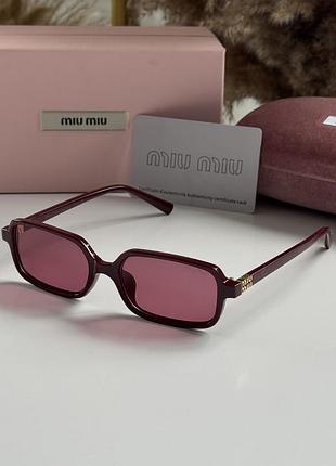 Солнцезащитные очки женские miu míu защита uv400