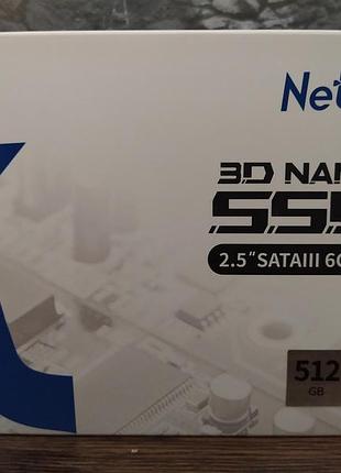 Ssd накопичувач netac n530s 512gb nt01n530s-512g-s3x 2.5″ sata iii 535/510 мб/с новий для ноутбука та комп’ютера