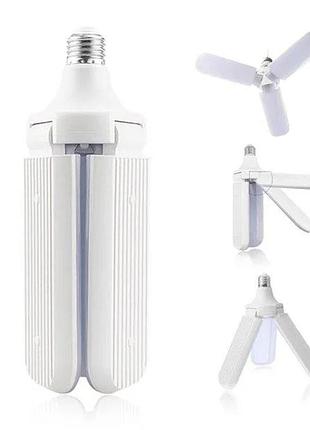 Светодиодная лампа fan blade led 45w e27 тройная в форме вентилятора