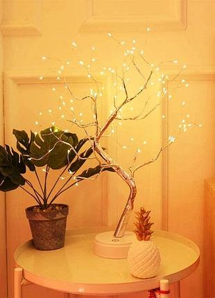 Настольный cветильник diy auelife 108 led дерево гирлянда бонсай auelife теплый свет