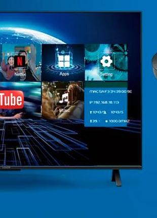 Игровая тв-приставка m8 mini 4k на android tv с встроенным эмулятором ретро-игр и джойстиками