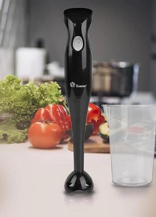 Блендер domotec ms-5105 (занурювальний, 400вт, пластик, + склянка)