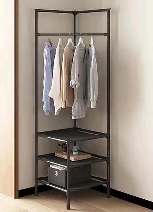 Кутова вішалка в передпокій з підставкою для взуття corner coat rack
