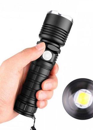 Фонарь bailong p57- hp50 супер-мощный zoom, usb зарядка