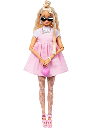 Кукла barbie deluxe style #3 barbiecore модница в платье baby doll (hyv27)