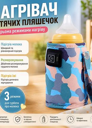 Портативный подогреватель для детских бутылочек с тремя температурными режимами / usb нагреватель детской бутылочки 40–60 °c