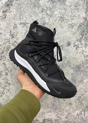 Чёрные мужские кроссовки осень/зима nike acg terra antarktik black 40