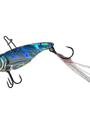 Цикада fladen conrad vibra fat feather 7г blue silver (16-290703) – вибрирующая приманка на окуня, щуку и судака