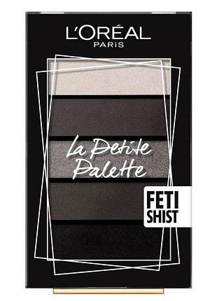 Палетка тіней l’oreal paris la petite palette eyeshadow fetishist