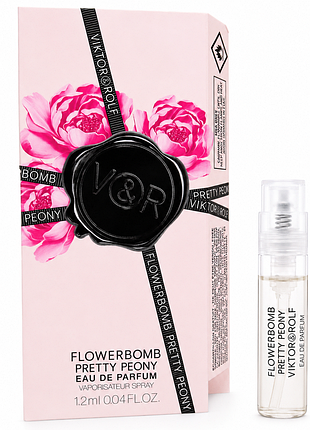 Пробник viktor & rolf flowerbomb pretty peony жіночий 1.2ml