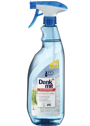 Средство для мытья стекла и окон denkmit glasreiniger, 1 л