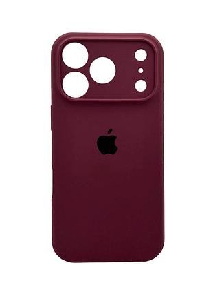 Чохол для смартфона silicone full case aa camera protect for apple iphone 17 pro 35,maroon