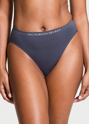 Женские трусики victoria's secret (7114439124820) seamless high-leg brief l синие