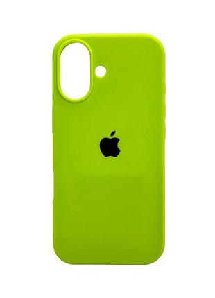 Чохол для смартфона silicone full case aa open cam for apple iphone 17 24,shiny green