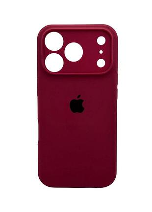 Чохол для смартфона silicone full case aa camera protect for apple iphone 17 pro 47,plum