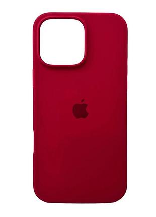 Чохол для смартфона silicone full case aa open cam for apple iphone 16 pro max 35,maroon