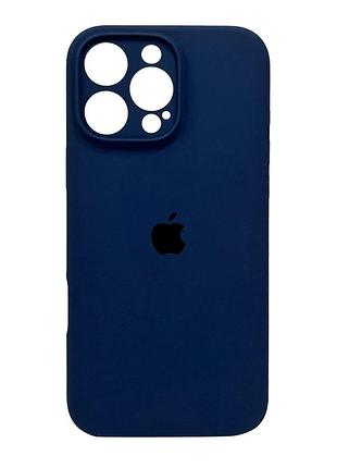 Чохол для смартфона silicone full case aa camera protect for apple iphone 16 pro 7,dark blue