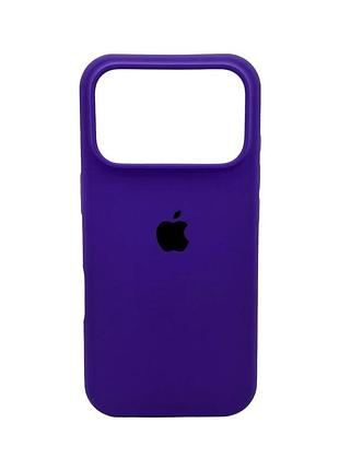 Чохол для смартфона silicone full case aa open cam for apple iphone 17 pro 22,dark purple