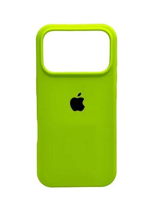 Чохол для смартфона silicone full case aa open cam for apple iphone 17 pro 24,shiny green