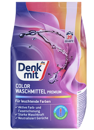 Denkmit color — порошок для прання кольорових речей, 1,35 кг, 20 прань