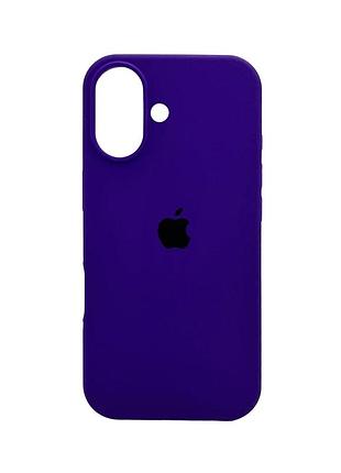Чохол для смартфона silicone full case aa open cam for apple iphone 17 22,dark purple