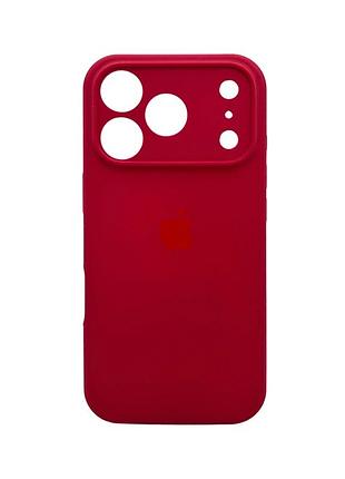 Чохол для смартфона silicone full case aa camera protect for apple iphone 17 pro max 21,rose red