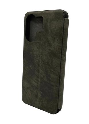 Чохол для смартфона leather premium for xiaomi redmi 13c / poco c65 grey