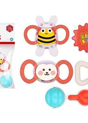 Набір брязкалець d282 в кульку 5 шт р.28x24 см yg toys
