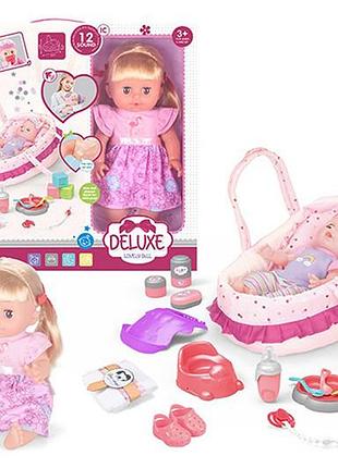 Пупс с wzb8806-5 с аксессуарами, в коробке р.38x10x35 см yg toys