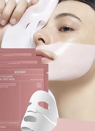 Гидрогелевая био-коллагеновая маска для лица xioimy bio-collagen real deep mask 1 шт