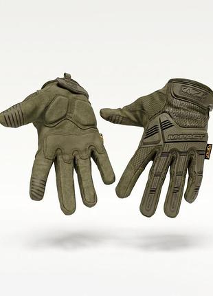 Рукавички тактичні mechanix m-pact oliva вт7354