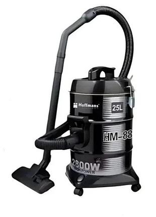 Пылесос hoffmans hm-8806 25 л • хозяйственный пылесос 2800 вт с функцией выдува и моющимся hepa-фильтром