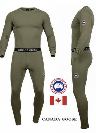 Зимнее мужское термобелье canada goose олива пп8164