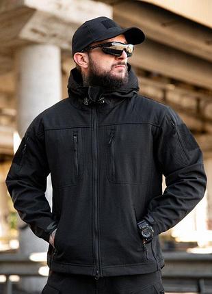 Городская тактическая куртка maximus софтшел black пп7980