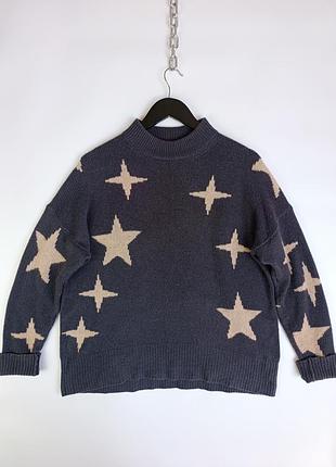 Женский кашемировый свитер в принт в звездочки repeat cashmere x zadig &amp; voltaire sweater/кашемир/из кашемира/оверсайз/oversized